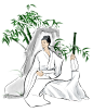 古代诗人李白杜甫白居易PNG 免抠素材 (63)