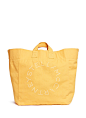 Main View - Click To Enlarge - Stella McCartney - Two-way logo cotton canvas beach tote