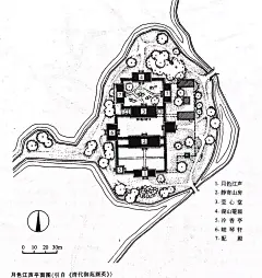 【南北方经典园林平面图】——北方——皇家园林——承德避暑山庄月色江声平面图