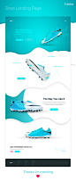 Shoe Landing – PSD Template - Freebie : Shoe Landing is PSD template for landing page, best use of new product landing page.