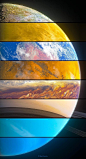 #八大行星拼图#  这张八大行星拼图真的太酷啦！顺序依次是:水星，金星，地球，火星，木星，土星，天王星，海王星。
by:reddit用户8yearolddude ​​​​