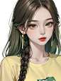 绿色系女生头像来了 | 高冷氛围感
