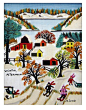 "Winter Afternoon" by Canadian folk artist Maud Lewis (via Black Sheep Gallery).