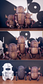 瑞典North Kingdom工作室推出的系列木偶：木头太空人（Woodbot Pilots）。 via: http://t.cn/SfsOPH@北坤人素材