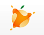 橙子 水果 logo