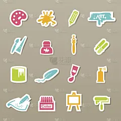艺术图标矢量