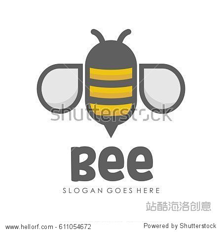 Bee and honey logo f...