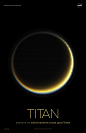 Saturn's Moon Titan Poster - Version A | NASA Solar System Exploration : Version A of the Titan installment of our solar system poster series.