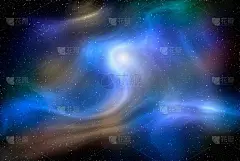 行星和星系，科幻小说的壁纸。深空之美。宇宙中数十亿星系的宇宙艺术背景。三维演示