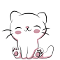 可爱猫咪歪头比心【@娜都不是事】