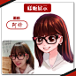 Q版人物设计头像真人转手绘卡通形象写实漫画创意T恤拼图定制-淘宝网