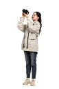 春季背包客徒步出游旅行少女人物免抠元素