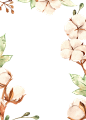 手绘水彩木棉花花卉植物透明背景免扣PNG图案 手账PS (34)