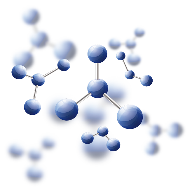 蓝色 科技 生物分子 其他元素免抠png...