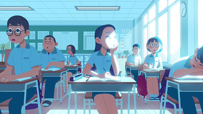 青年故事！10款温暖治愈的插画分享 - ...