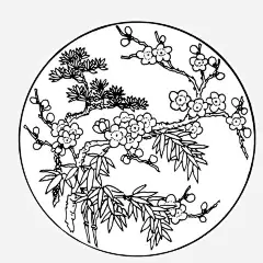 腊梅屏风免抠素材 平面电商 创意素材 png素材