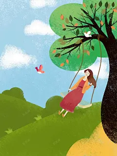 手绘春分节日海报背景模板 设计图片 免费下载 页面网页 平面电商 创意素材