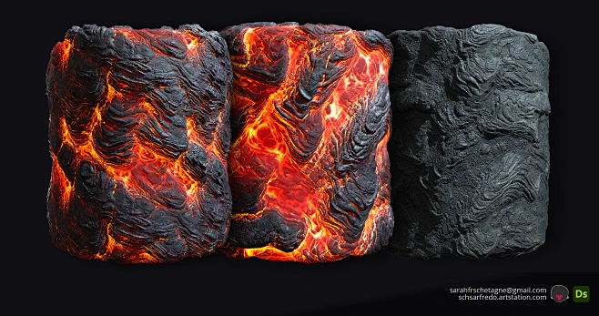 Melting rocks and lava-花瓣网