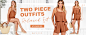 Womens 2 Piece Outfits Linen Matching Sets