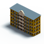 C4d建筑3D立体模型