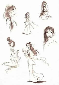 plli采集到手绘人物pose