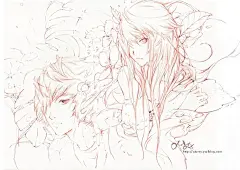 古风线稿_古代俊男美女_DaMai__0002