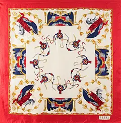vintage古着孤品尖货复古日本意大利制巴洛克中古董真丝丝巾13-淘宝网