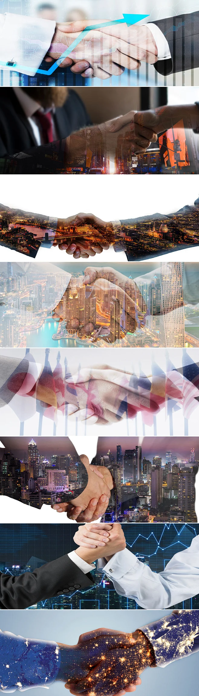 商务合作团队精神握手合作金融海报banner背景-花瓣网