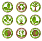 绿色创意环保图标矢量素材
