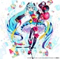 Mika Pikazo 画的「マジカルミライ 2018」主视觉图O网页链接