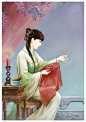 古风 女子 素材