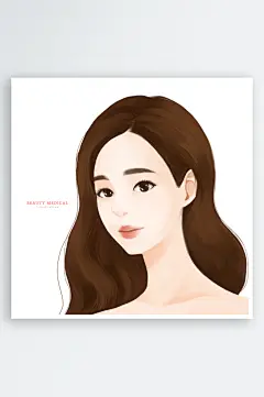 卡通手绘男孩女孩人物插画-众图网