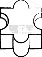拼图拼块,符号,分离着色,白色,商务,部分,团队,概念,图像,切片食物