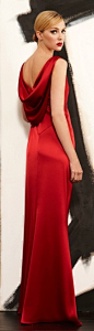 red long dress