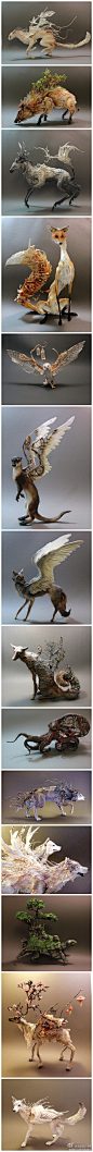加拿大雕塑家Ellen Jewett的超现实动物雕塑