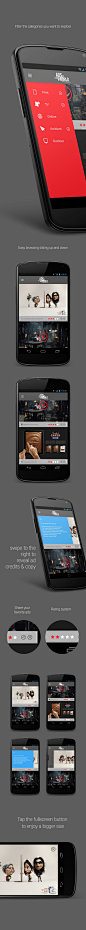 Ads of the world app by Sherif Adel, via Behance | Mobile UI/UX