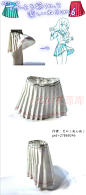 #SAI资源库# 绘师ゼロ画百动漫褶裙的折纸小技巧，观察纸模可以清晰理出褶皱走向喔~自己收藏，转需~pid=278692 ​​​​