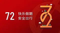 快乐假期安全出行温馨提示banner