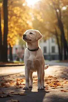 拉布拉多幼犬晒太阳