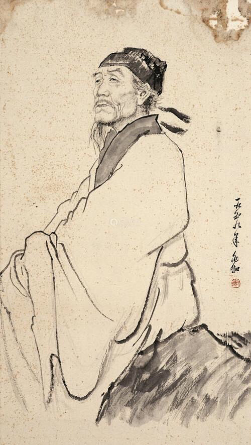 蒋兆和-杜甫像