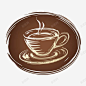 手绘咖啡图标 热咖啡 热气 UI图标 设计图片 免费下载 页面网页 平面电商 创意素材