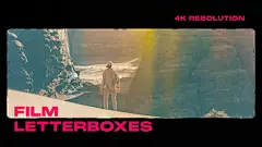 PR预设 10组复古做旧胶片划痕边框遮罩模拟视频特效素材包 Film Letterbox Overlays插图