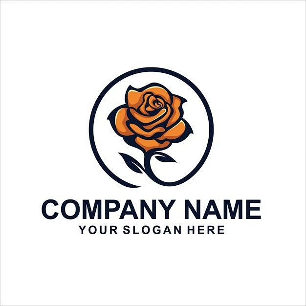 花朵花卉，玫瑰,logo标志矢量图设计素材-花瓣网