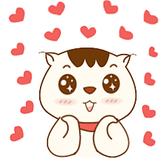 Viven原创设计&lt;逗萌哈皮&gt;表情微信表情包 爱你