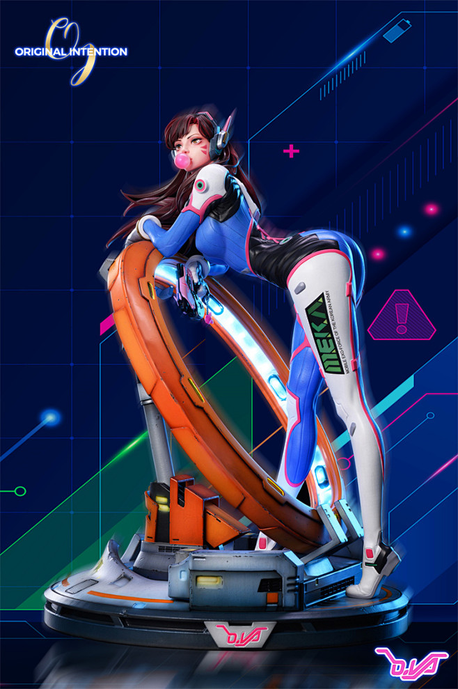 【T1模玩】OI游戏女孩 限量手办雕像G...