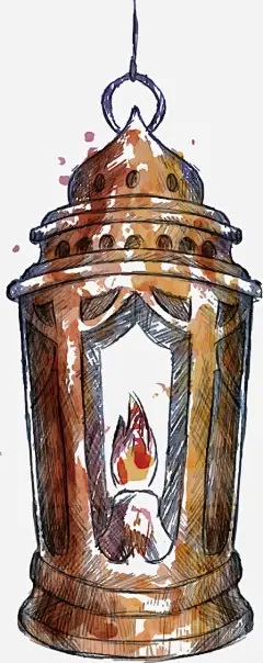 手绘灯饰免抠素材 创意素材 png素材