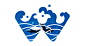 北京漫步水族logo设计/W字母logo/海洋水流/鱼标志