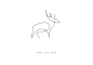 One line - Animals : Set of animal logos / icons made in one line.