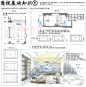 #绘画学习#   非常不错的透视基础教程，快来学习，非常详细的把室内常用家具的一般尺寸都给出来了~ 作者P站id=7040194   #插画艺术作品#  #设计秀# ​​​​