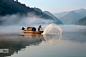 Fishingman by Adam Wong on 500px.. #boat #fishing #fog #foggy #lake #mist #morning #net